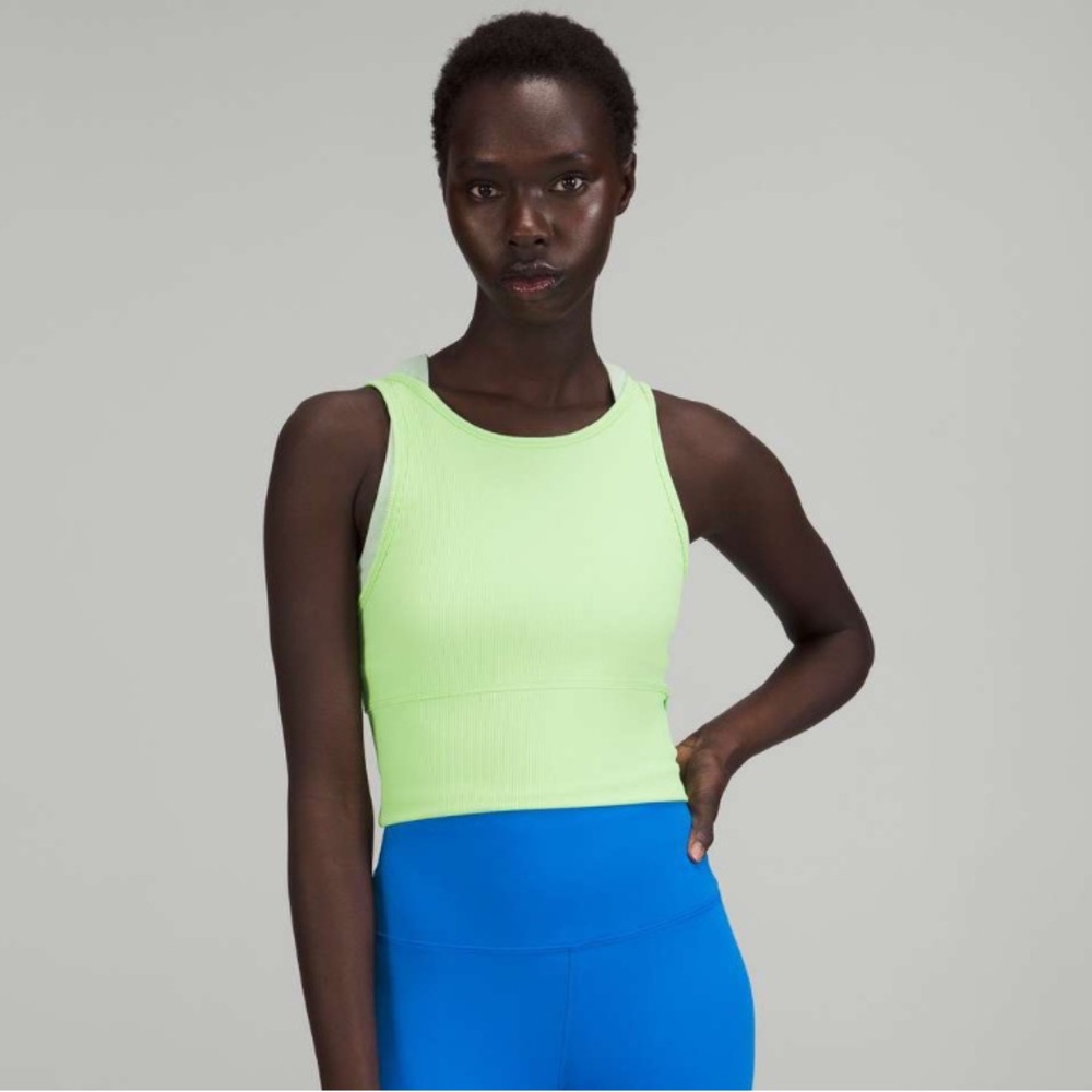 Lululemon Reversible Power Pivot Ribbed Tank Top